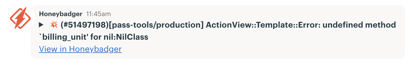 Honeybadger Chatbot Example